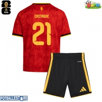 Belgia Timothy Castagne #21 Hjemmedraktsett Barn VM 2026 Kortermet (+ Korte bukser)